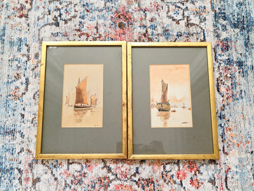 Vintage antique watercolour - vintage,