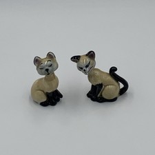 Wade Whimsies Lady & The Tramp Si & Am Siamese Cat Figurines