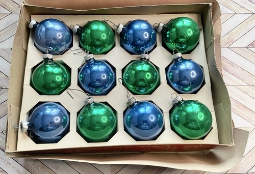 Shiny brite box set blue - box, of