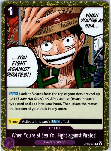 When you sea - you're, at