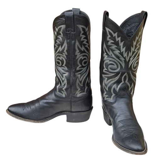 Justin cowboy boots black - boots,