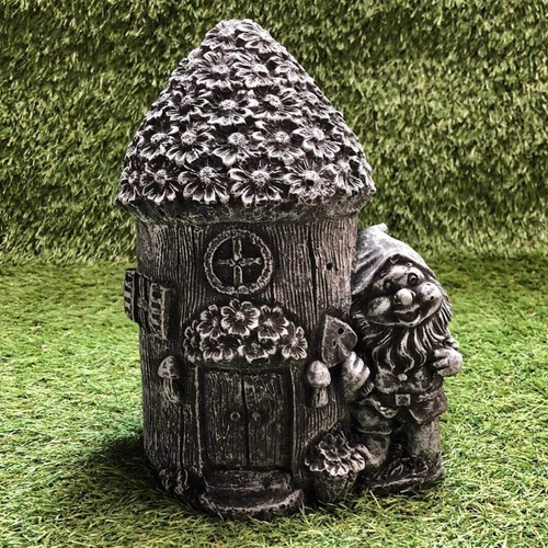 Concrete gnome fairy house - concrete,