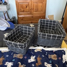 Set of 2 check Print Lined -