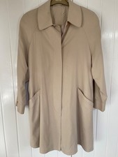 Vintage Ladies Short Trench Coat  by Country Casuals  Beige   Size Medium Unworn