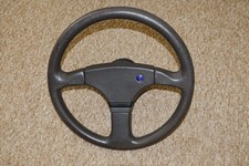 Genuine OEM Saab Momo leather steering wheel. 99 900 900 96 Turbo etc.