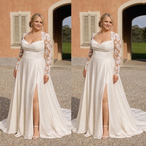Satin wedding dresses with - wedding,