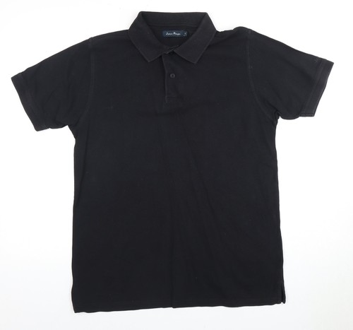 James pringle men black polo - black,
