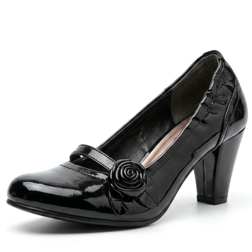 Womens ladies mid block heel - womens,