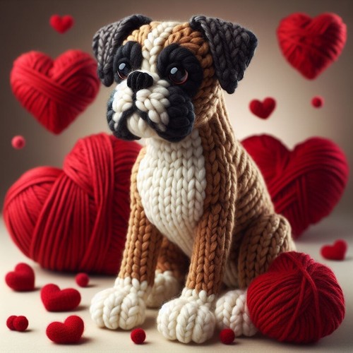 Luxury boxer birthday - boxer, card