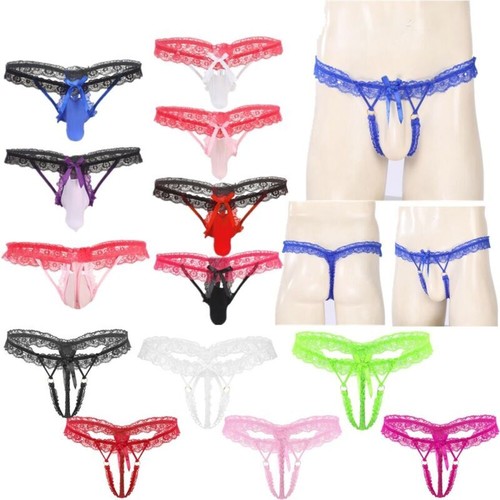 Men sissy lace trim - sissy,