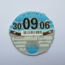 UK Road Tax Disc 30 September 2006 (09 06 BMW Birthday Gift Present Old Car)