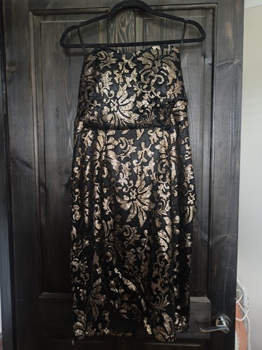 Next gold sequin - , strapless