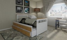 Solid Pine Cabin Bed 3ft