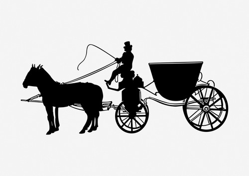Vintage horse carriage - vintage,