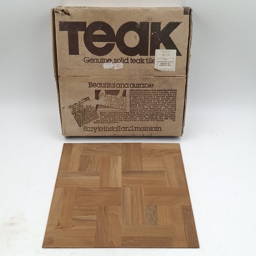 Vintage teak parquet tiles - vintage,