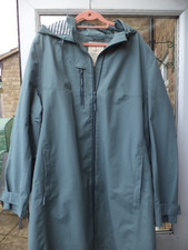 SEASALT Cornwall Ladies UK 26-28 Green Coverack Waterproof Raincoat TIN CLOTH .