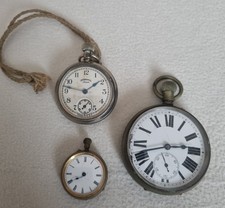 Metal pocket watches spares - 3,