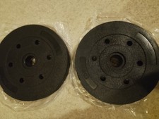 2 x.5 kg flat weight plates