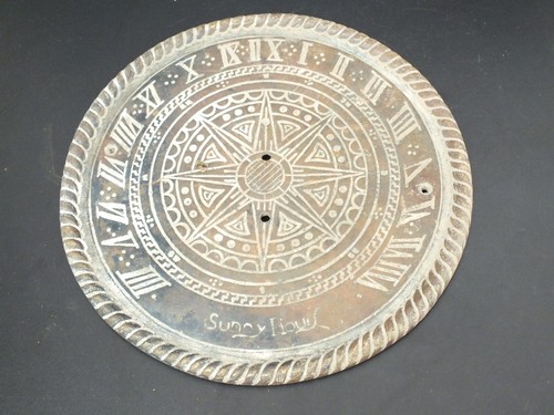 Vintage brass sun dial - vintage,