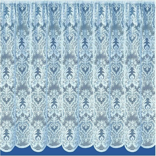 Luxury white lace net - net, curtain