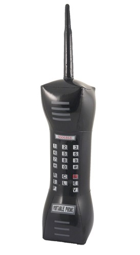Inflatable mobile phone 1980 - phone, 1980's