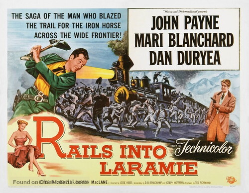 Rails into laramie 1954 dvd - rails,