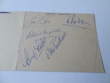 SHEFFIELD WEDNESDAY FC 1970-1972 HAND SIGNED AUTOGRAPHS x 7