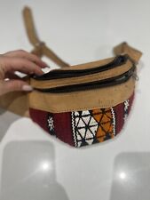 Vintage Gypsy Hippie Kilim Leather Belt Waist Bum Festival Bag Money Bag