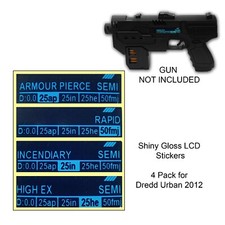 Cosplay Dredd Urban Lawgiver Sticker Set for LCD display