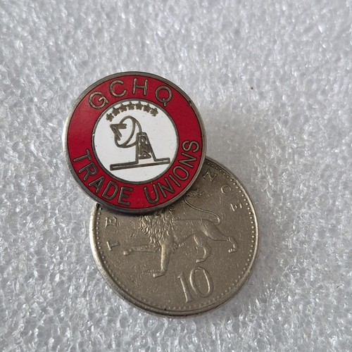 Gchq trade union badge - union,