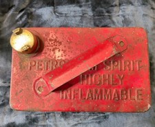 Vintage Valor 1v Gallon Petrol Can  1945c with Brass Cap