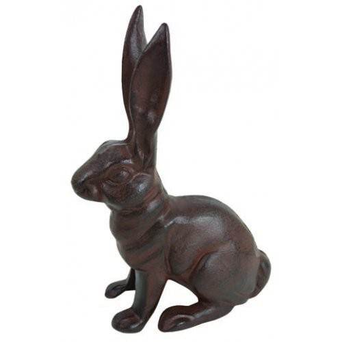 Cast iron sitting bunny - sitting, rabbit