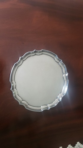 Vintage silver plated salver - vintage, silver-plated