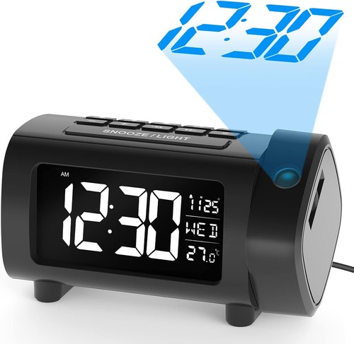 Projection alarm clock - projection, 180°