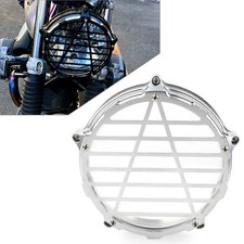 For BMW R Nine T 2014-2019 Silver Headlight Guard Bezel Trim Ring Grille Cover