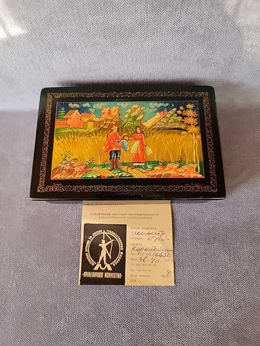 Russian black lacquer - russian, jewelry