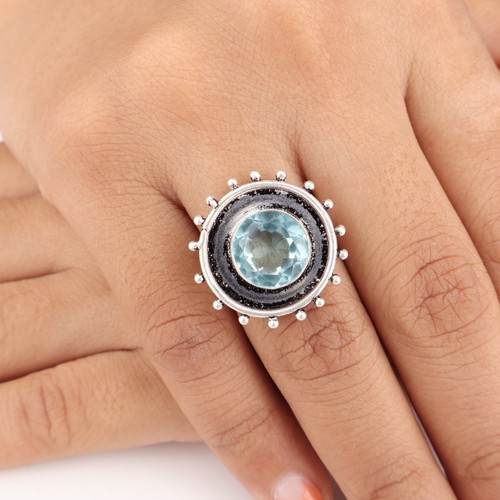 Sky blue topaz gemstone - sky,