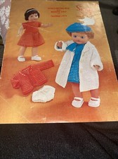 DOLLY  KNITTING PATTERN  3 Ply Vintage Sirdar  7750 Outfits For / Girl Dolls