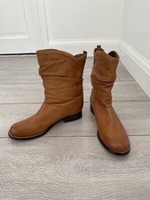 Lotus Ladies Tan Soft Leather Ankle Boots UK Size 4