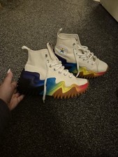 Converse Run Star Motion Pride/Rainbow Platform Sneakers UK Size 5