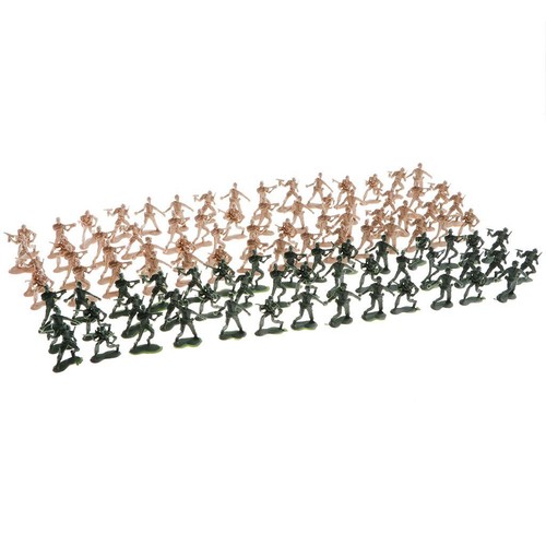 Pack 100 plastic army men - of,