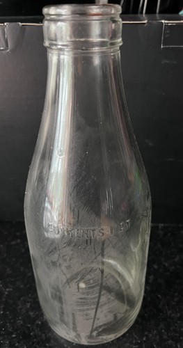 Vintage milk bottle - ,, quart