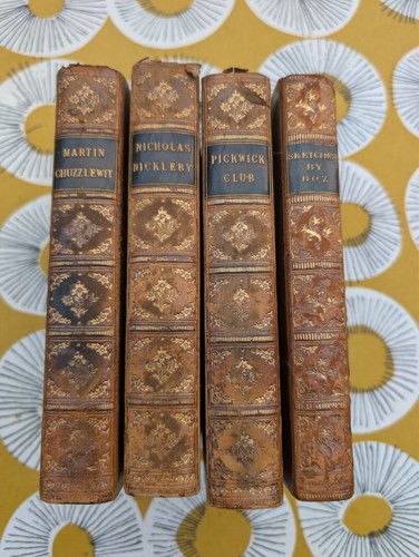 Antique charles dickens - 4v,