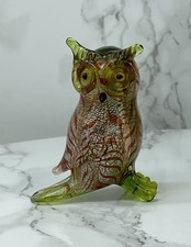 Small 2” Glass Owl Figurine