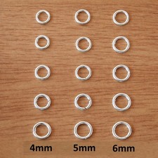 10 Jump Rings 925 Solid