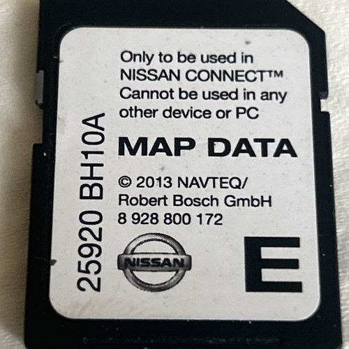 Nissan connect map data sd - nissan,