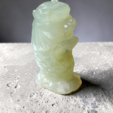 Smithsonite Dragon Carp Amulet