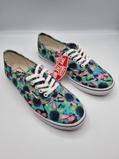 Vans Authentic Lo Pro Floral Mix Lace-up Shoes Black Turquoise UK4.5 EU37 US7
