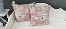 DESIGNER CUSHION COVER make from  Fryetts Pink Flowers Birds fabric