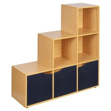 6 Cube Step Storage Bookcase